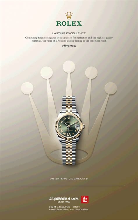 text rolex werbung anhaltende excellence|rolex ads.